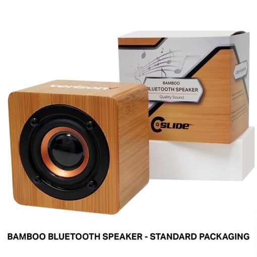 Bamboo Bluetooth Speaker with Standard Packaging