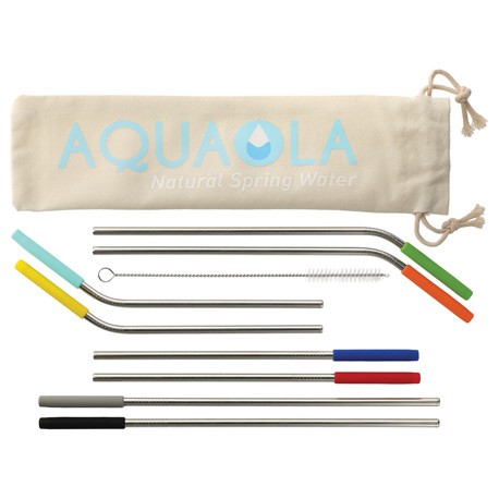 Reusable Stainless Straw 10 In 1 Set