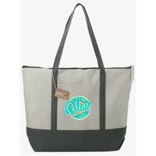 Repose 10 Oz. Recycled Cotton Zippered Tote Bag