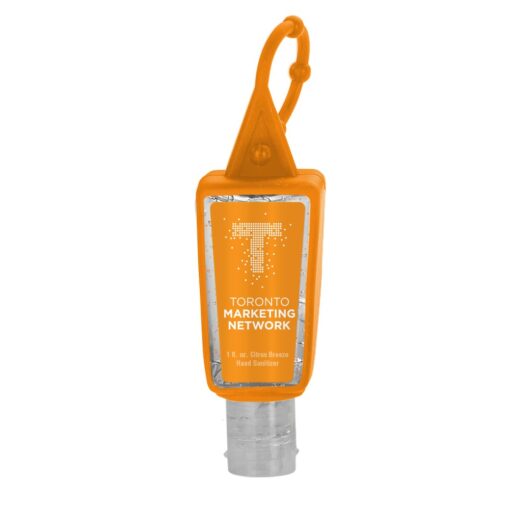 1 Oz. Beaded Gel Sanitizer In Trapezoid Bottle W/ Silicone Sleeve-4