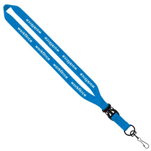 3/4" Polyester Lanyard With Slide Buckle Release & Swivel Snap Hook-2