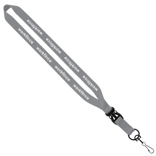 3/4" Polyester Lanyard With Slide Buckle Release & Swivel Snap Hook-4