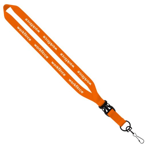 3/4" Polyester Lanyard With Slide Buckle Release & Swivel Snap Hook-7