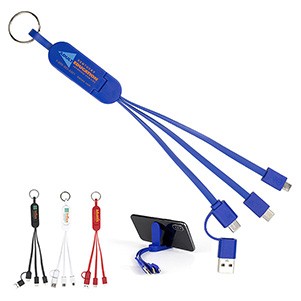 "Escalante" 5-in-1 Cell Phone Charging Cable with Type C Adapter and Phone Stand-1