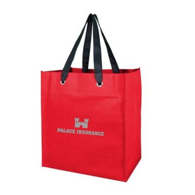 Non Woven Grocery Tote W/Grommets-1