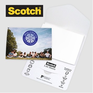 Scotch® Custom Full Graphic Cover Printed Lint Sheets Pocket Pack (3"x4")-1