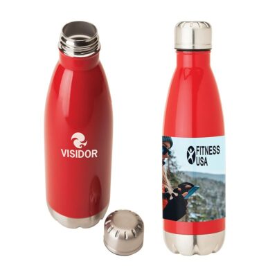 Solana 17 oz. 304 Stainless Steel Vacuum Bottle with Copper Lining-1