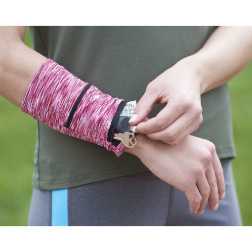 Cooling Heathered Wrist Band with Pocket-7