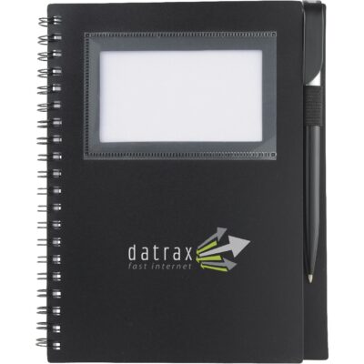 5.5" x 7" FSC® Mix Star Spiral Notebook with Pen-1