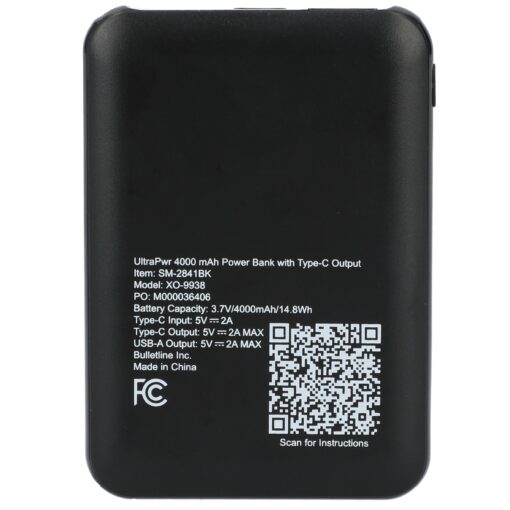 UltraPwr 4000 mAh Power Bank with Type-C Output-6