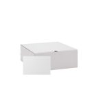10" x 10" x 4" Custom White Corrugate Gift Box and 4" x 6" Card - 2
