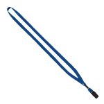 1/2" Cotton Lanyard with Metal Crimp & Bulldog Clip - 4