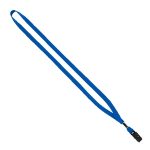 1/2" Cotton Lanyard with Metal Crimp & Bulldog Clip - 8
