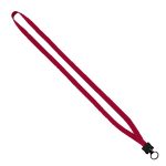 1/2" Cotton Lanyard with Plastic Clamshell & O-Ring - 2