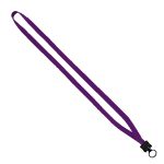 1/2" Cotton Lanyard with Plastic Clamshell & O-Ring - 5