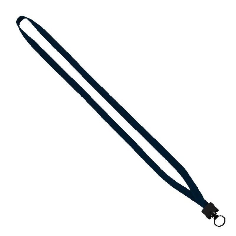 1/2" Cotton Lanyard with Plastic Clamshell & O-Ring - 6