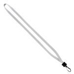 1/2" Cotton Lanyard with Plastic Clamshell & Swivel Snap Hook - 2
