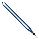 1/2" Cotton Lanyard with Plastic Clamshell & Swivel Snap Hook - 5