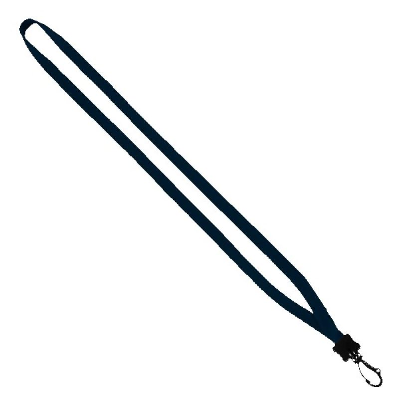 1/2" Cotton Lanyard with Plastic Clamshell & Swivel Snap Hook - 6