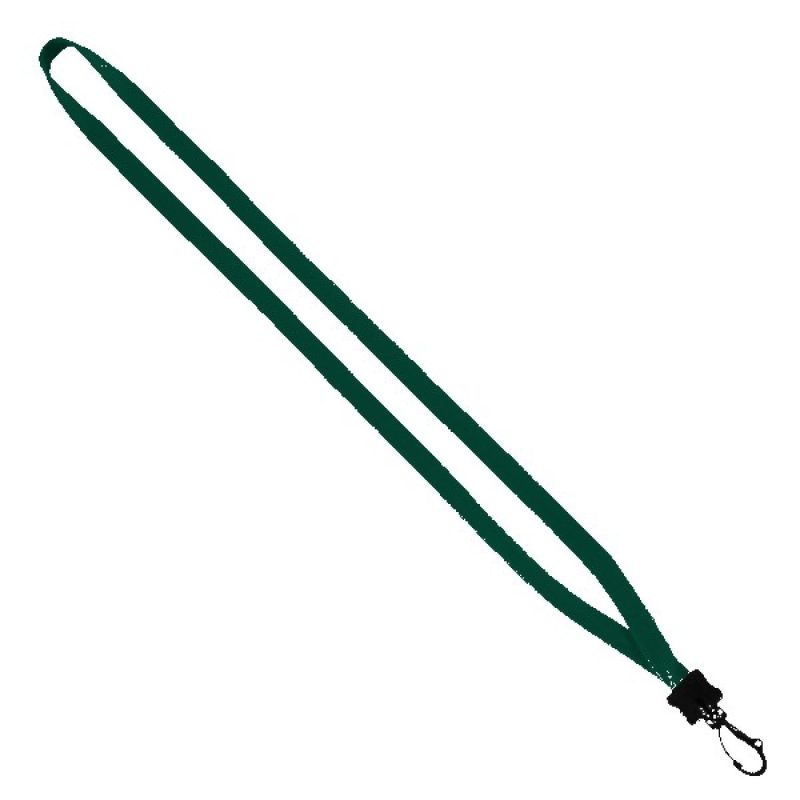 1/2" Cotton Lanyard with Plastic Clamshell & Swivel Snap Hook - 8