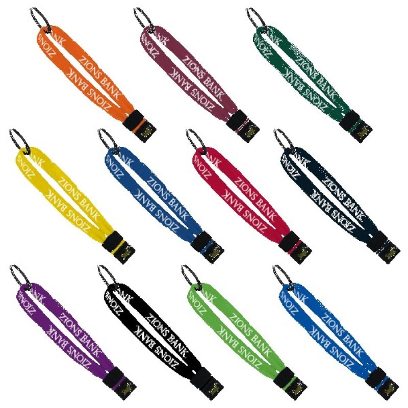 1/2" Cotton Wrist Retainer with Slider & Metal Split-Ring