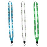 1/2" Dye-Sublimated Lanyard with Plastic Clamshell and Plastic O-Ring - 2