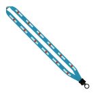 1/2" Dye-Sublimated Lanyard with Plastic Clamshell and Plastic O-Ring - 3