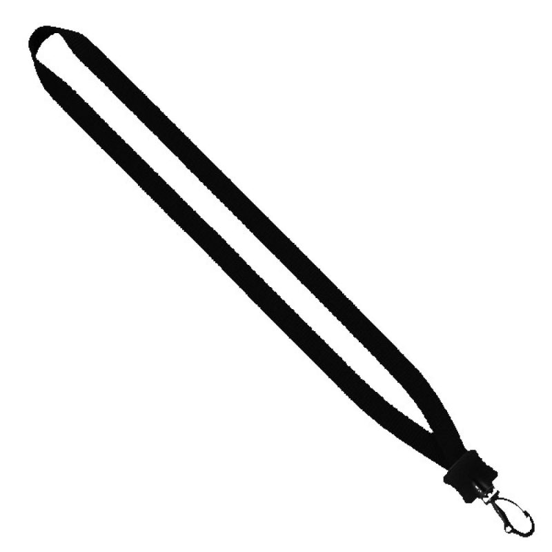 1/2" Smooth Nylon Lanyard with Plastic Clamshell & Swivel Snap Hook - 7