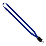 1/2" Smooth Nylon Lanyard with Snap-Buckle Release & O-Ring - 4
