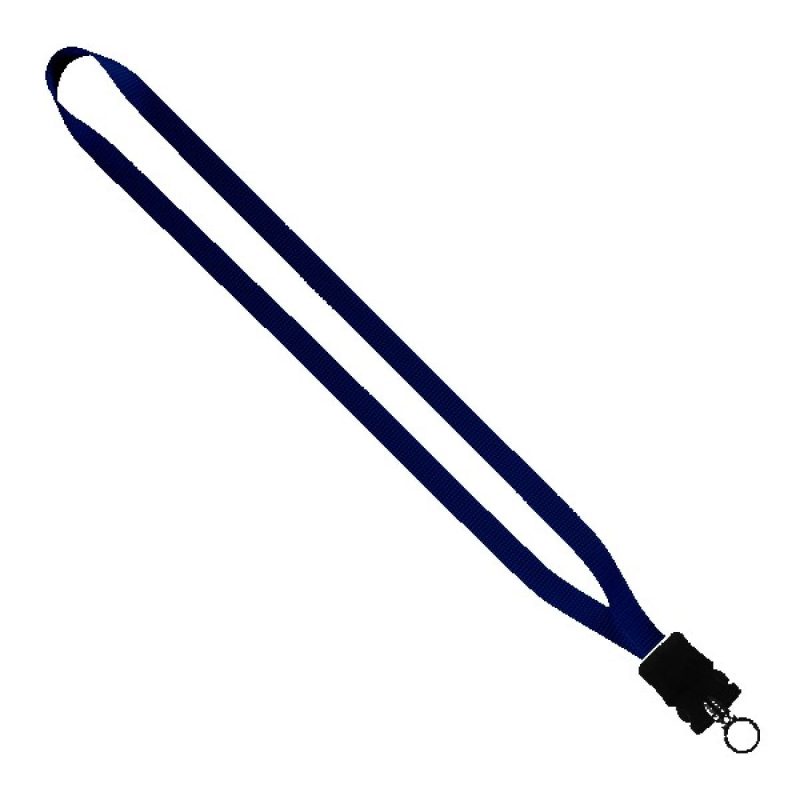 1/2" Smooth Nylon Lanyard with Snap-Buckle Release & O-Ring - 6