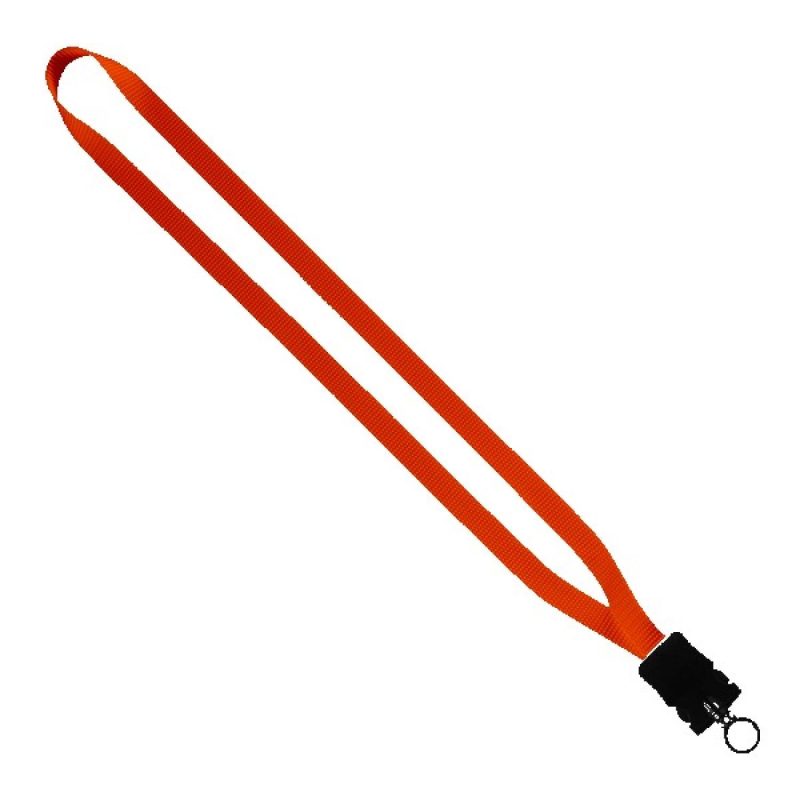 1/2" Smooth Nylon Lanyard with Snap-Buckle Release & O-Ring - 7