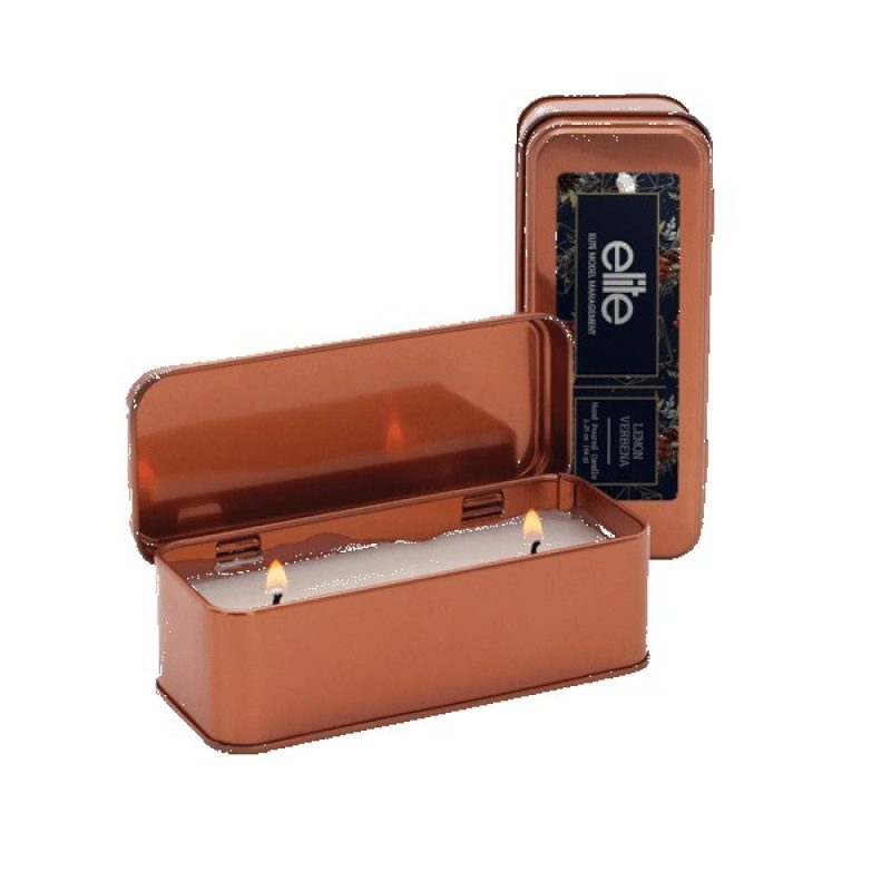 2.25 oz. Scented Copper Rectangular Candle - 2