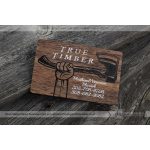 24 Hour Wood Business Cards - 3