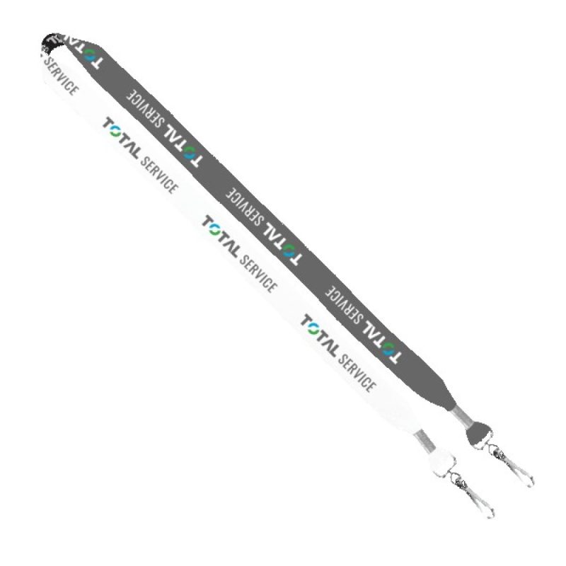 3/4" 2-Ended Dye-Sublimated Lanyard with Metal Crimp & Metal Swivel Snap Hook - 5
