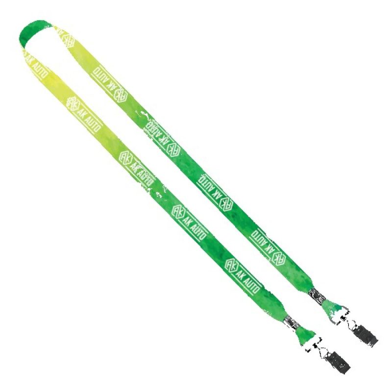 34-2-Ended-Dye-Sublimated-Lanyard-with-Metal-Crimp-and-Metal-Bulldog-Clip-LS34M2-MA3 3/4" 2-Ended Dye-Sublimated Lanyard with Metal Crimp and Metal Bulldog Clip