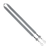 3/4" 2-Ended Polyester Lanyard with Metal Crimp & Metal Swivel Snap Hook - 9
