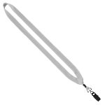 3/4" Cotton Lanyard with Metal Crimp & Bulldog Clip - 2