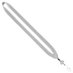3/4" Cotton Lanyard with Metal Crimp & Swivel Snap Hook - 1