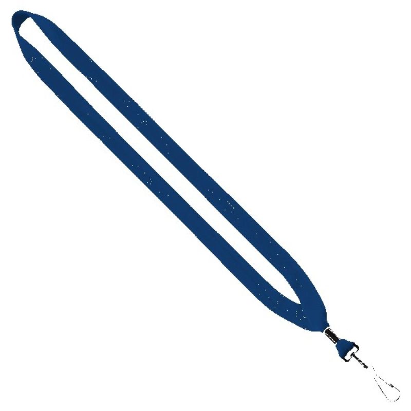 3/4" Cotton Lanyard with Metal Crimp & Swivel Snap Hook - 2