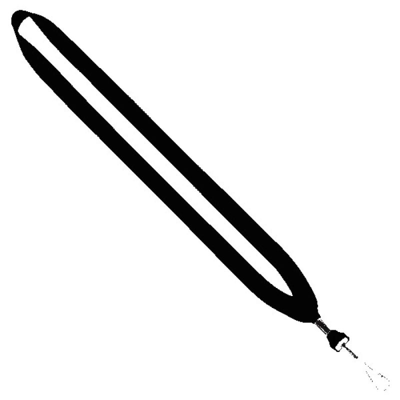 3/4" Cotton Lanyard with Metal Crimp & Swivel Snap Hook - 4