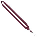 3/4" Cotton Lanyard with Metal Crimp & Swivel Snap Hook - 5