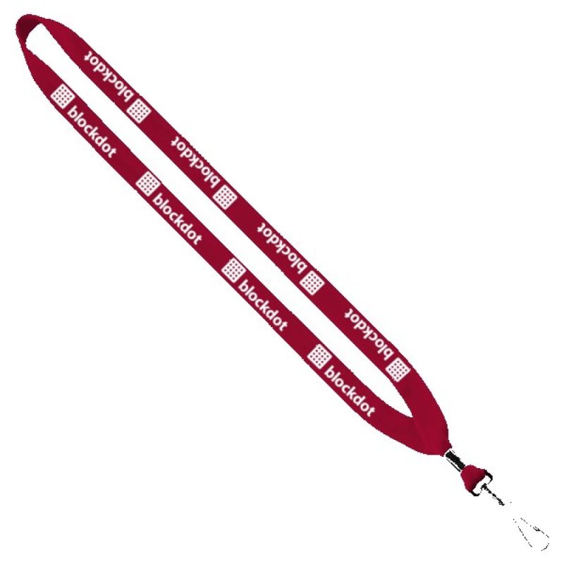 3/4" Cotton Lanyard with Metal Crimp & Swivel Snap Hook - 9