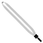 3/4" Cotton Lanyard with Plastic Clamshell & Bulldog Clip - 3