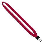 3/4" Cotton Lanyard with Plastic Clamshell & Swivel Snap Hook - 3