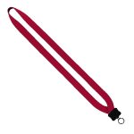 3/4" Neoprene Lanyard with Plastic Clamshell & O-Ring - 3