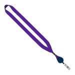 3/4" Polyester Lanyard with Metal Crimp & Retractable Badge Reel - 3