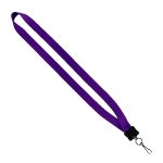 3/4" Smooth Nylon Lanyard with Plastic Clamshell
