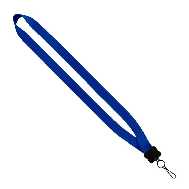 3/4" Smooth Nylon Lanyard with Plastic Clamshell