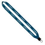 3/4" rPET Dye-Sublimated Lanyard with Plastic Clamshell and O-Ring - 1