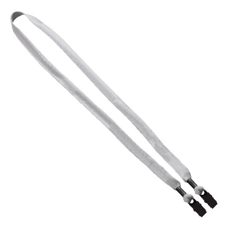 5/8" Double-Ended Polyester Shoelace Lanyard with Metal Crimp and Metal Bulldog Clip - 3